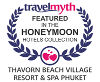 Award Featured in the Honeymoon Hotels in Kamala Beach Travelmyth Awards for Thavorn Beach Village Resort and Spa Phuket 2019