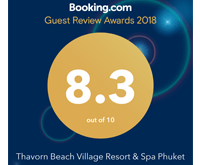 Award Guest Review Booking.com Thavorn Beach Kamala 2018