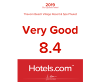 Award Our Guests Rated Hotels Thavorn Beach Village Resort and Spa Phuket 2019
